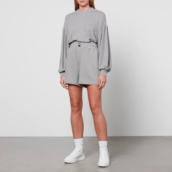 Varley Brannon Oversized Flannel Sweatshirt in Gray Loungewear Cozy Top Size XS - Picture 11 of 11